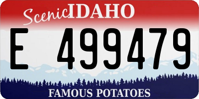 ID license plate E499479