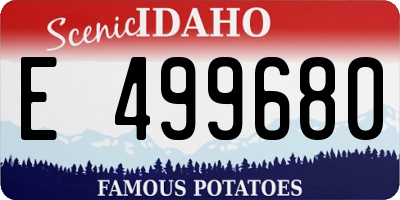 ID license plate E499680