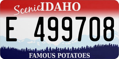 ID license plate E499708