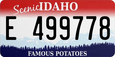 ID license plate E499778