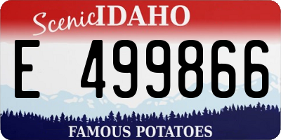 ID license plate E499866