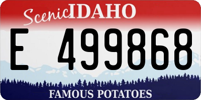 ID license plate E499868