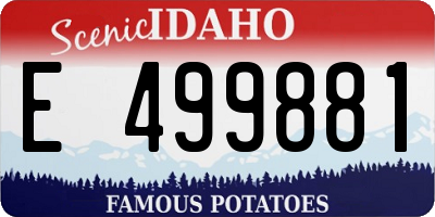 ID license plate E499881