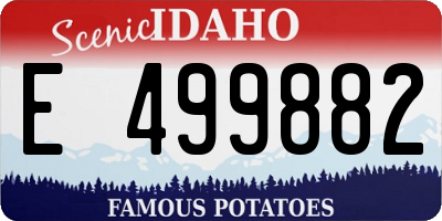 ID license plate E499882