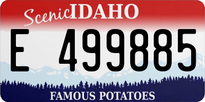ID license plate E499885