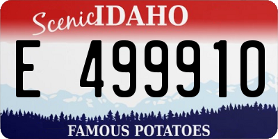 ID license plate E499910