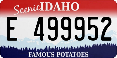 ID license plate E499952