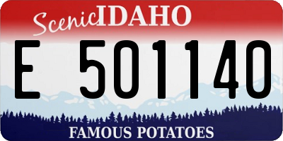 ID license plate E501140