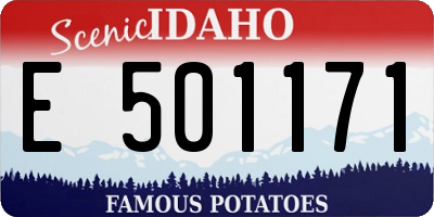 ID license plate E501171