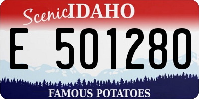 ID license plate E501280