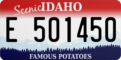 ID license plate E501450