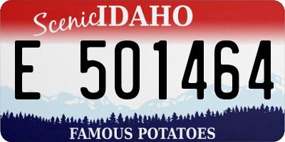 ID license plate E501464