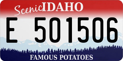ID license plate E501506
