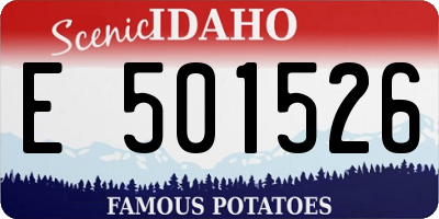 ID license plate E501526