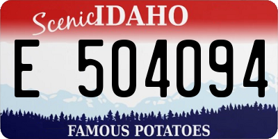 ID license plate E504094