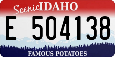 ID license plate E504138