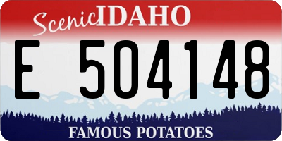 ID license plate E504148