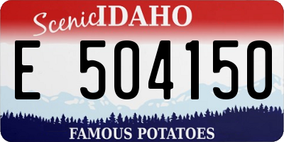 ID license plate E504150