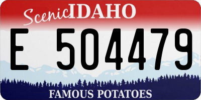 ID license plate E504479