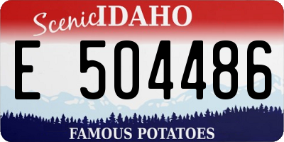 ID license plate E504486