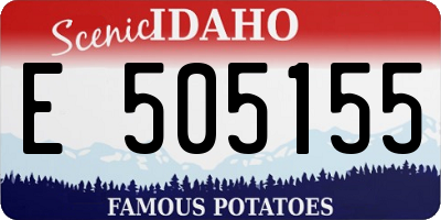 ID license plate E505155
