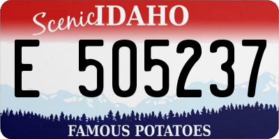 ID license plate E505237