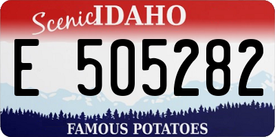 ID license plate E505282