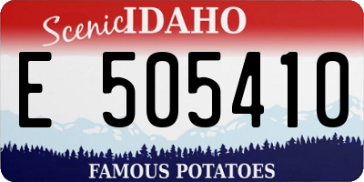 ID license plate E505410