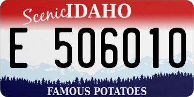 ID license plate E506010