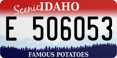 ID license plate E506053