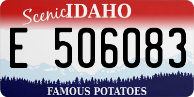 ID license plate E506083