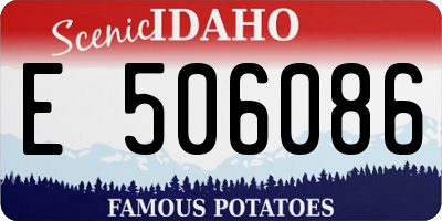 ID license plate E506086