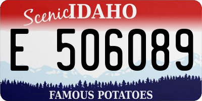 ID license plate E506089
