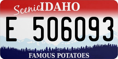 ID license plate E506093