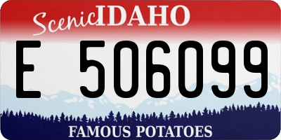 ID license plate E506099