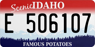 ID license plate E506107