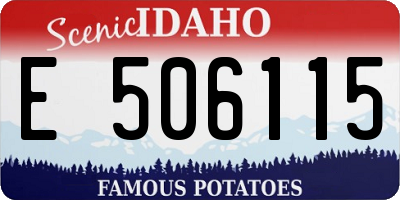 ID license plate E506115