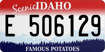 ID license plate E506129