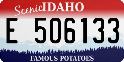 ID license plate E506133