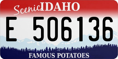 ID license plate E506136