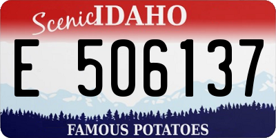 ID license plate E506137