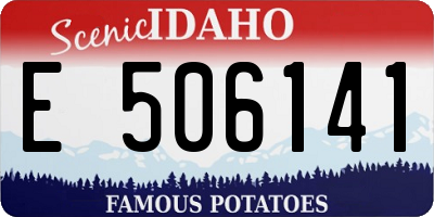 ID license plate E506141
