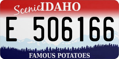 ID license plate E506166