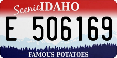 ID license plate E506169