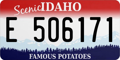 ID license plate E506171