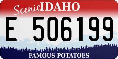 ID license plate E506199