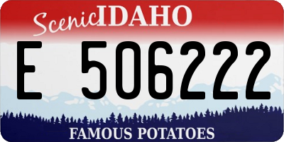 ID license plate E506222