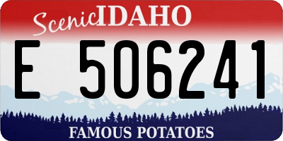 ID license plate E506241