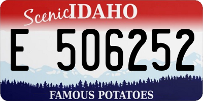 ID license plate E506252