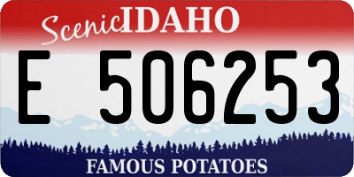 ID license plate E506253